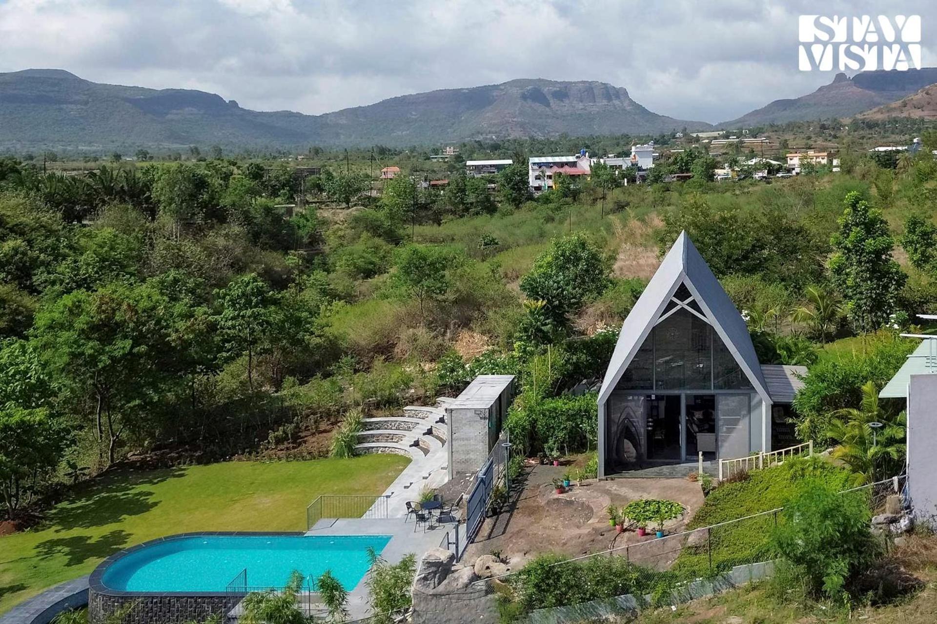 Stayvista'S Celeste Villa - Hill-View Retreat With Infinity Pool ناسيك المظهر الخارجي الصورة